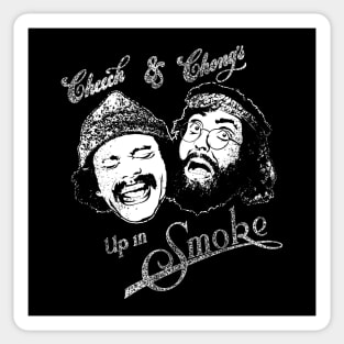 white Up In Smoke Sticker